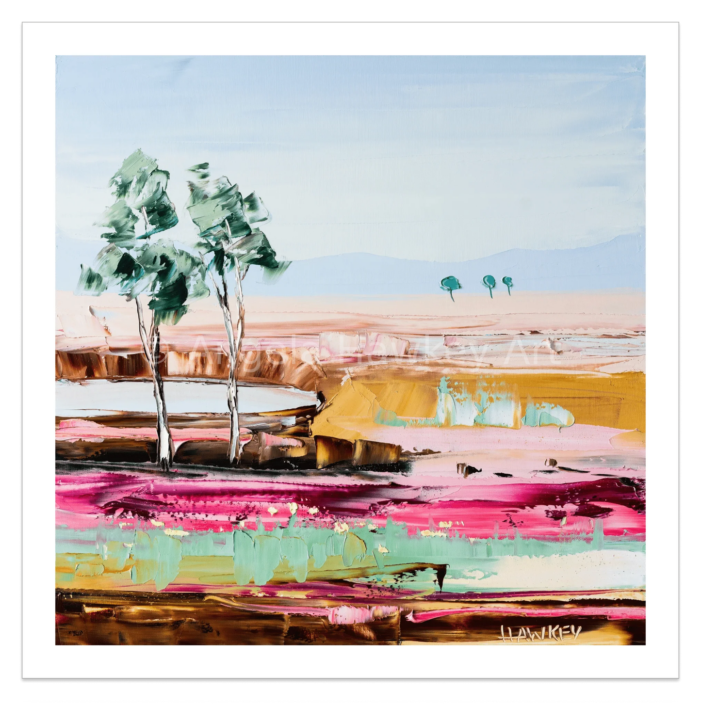 Pink Sands 4 - Fine Art Print - Gold Coast Gallery Of ArtAngela Hawkey
