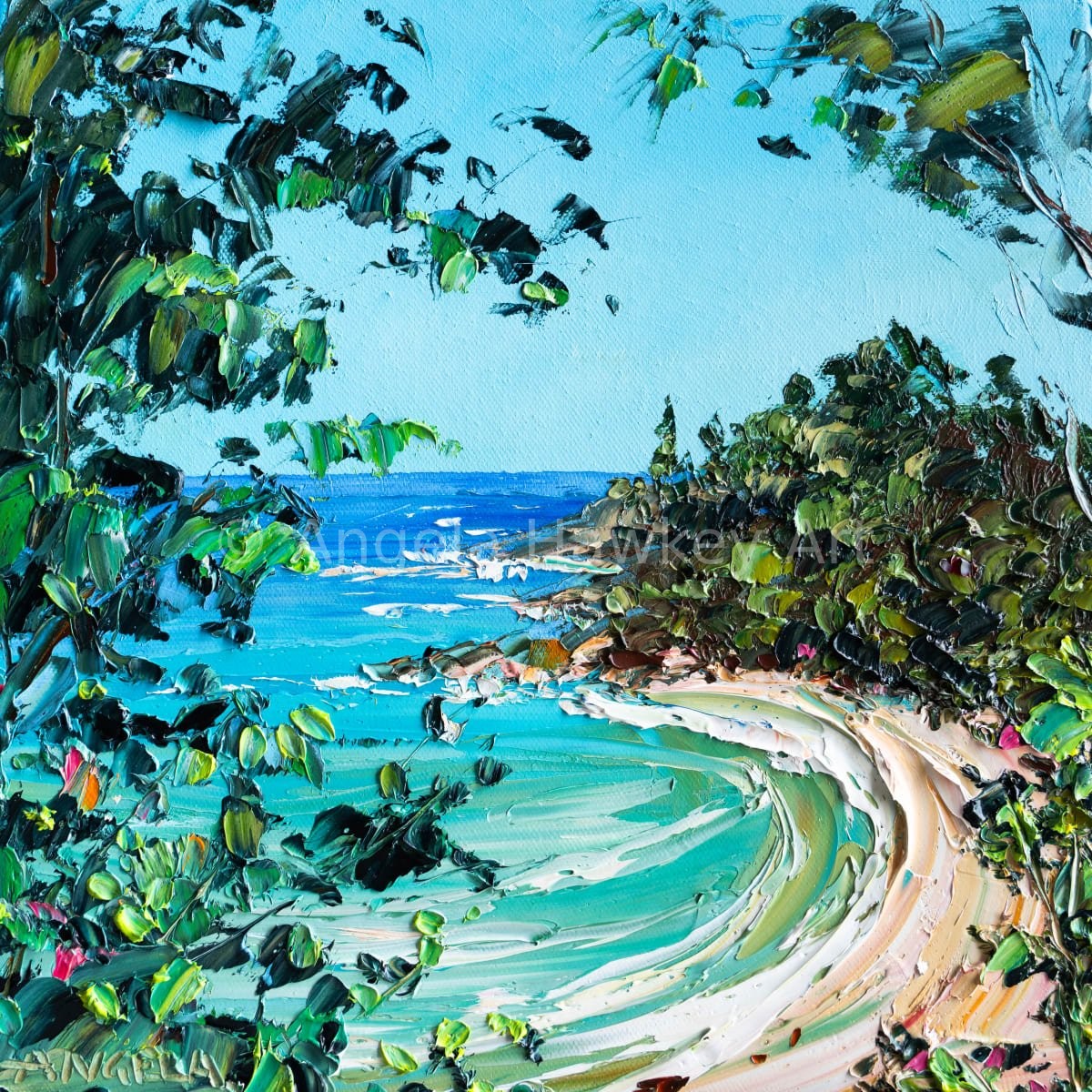 Queens Beach - Fine Art Print - Gold Coast Gallery Of ArtAngela Hawkey