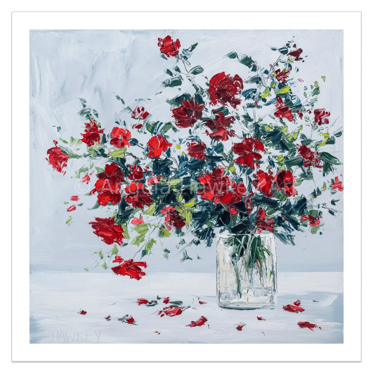 Red Rambling Roses - Fine Art Print - Gold Coast Gallery Of ArtAngela Hawkey