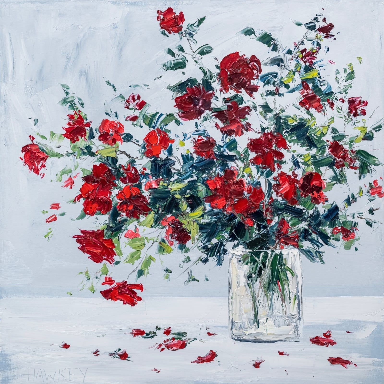 Red Rambling Roses - Fine Art Print - Gold Coast Gallery Of ArtAngela Hawkey