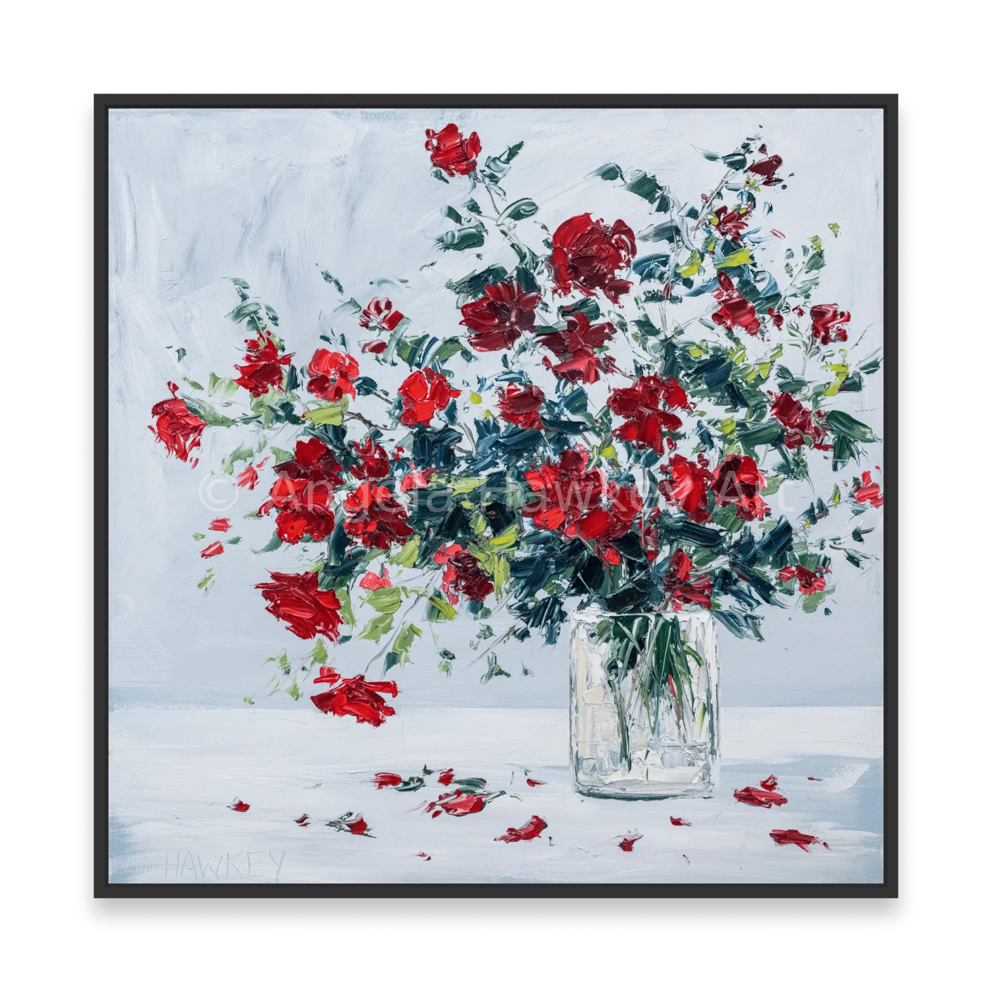 Red Rambling Roses - Fine Art Print - Gold Coast Gallery Of ArtAngela Hawkey