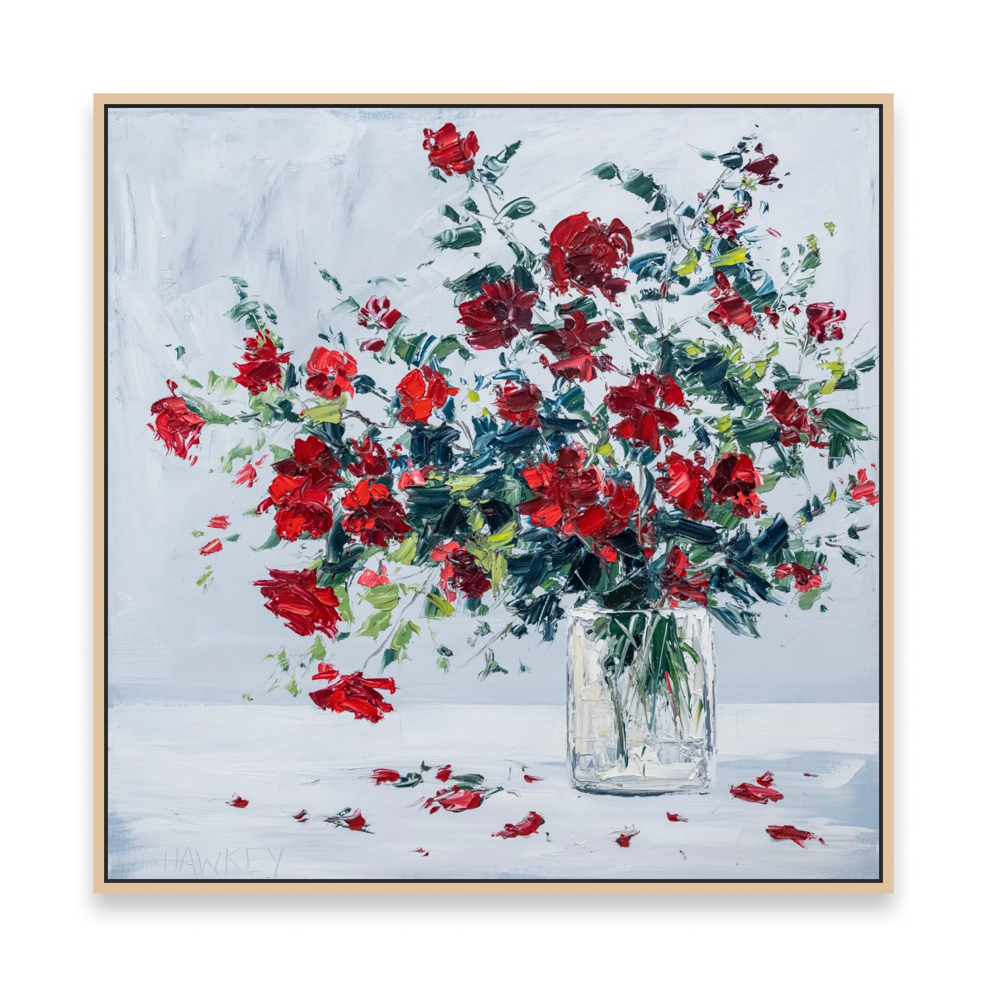 Red Rambling Roses - Fine Art Print - Gold Coast Gallery Of ArtAngela Hawkey