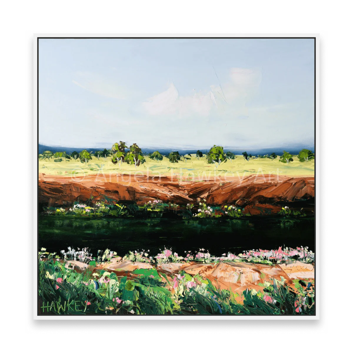 Rivers Edge - Fine Art Print - Gold Coast Gallery Of ArtAngela Hawkey