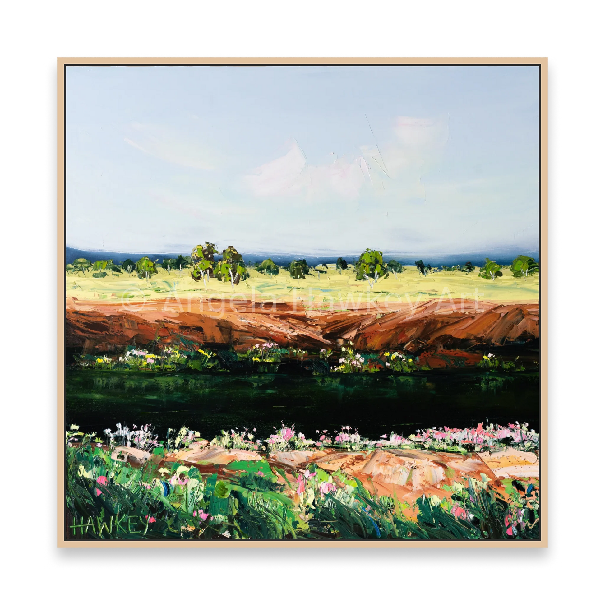 Rivers Edge - Fine Art Print - Gold Coast Gallery Of ArtAngela Hawkey