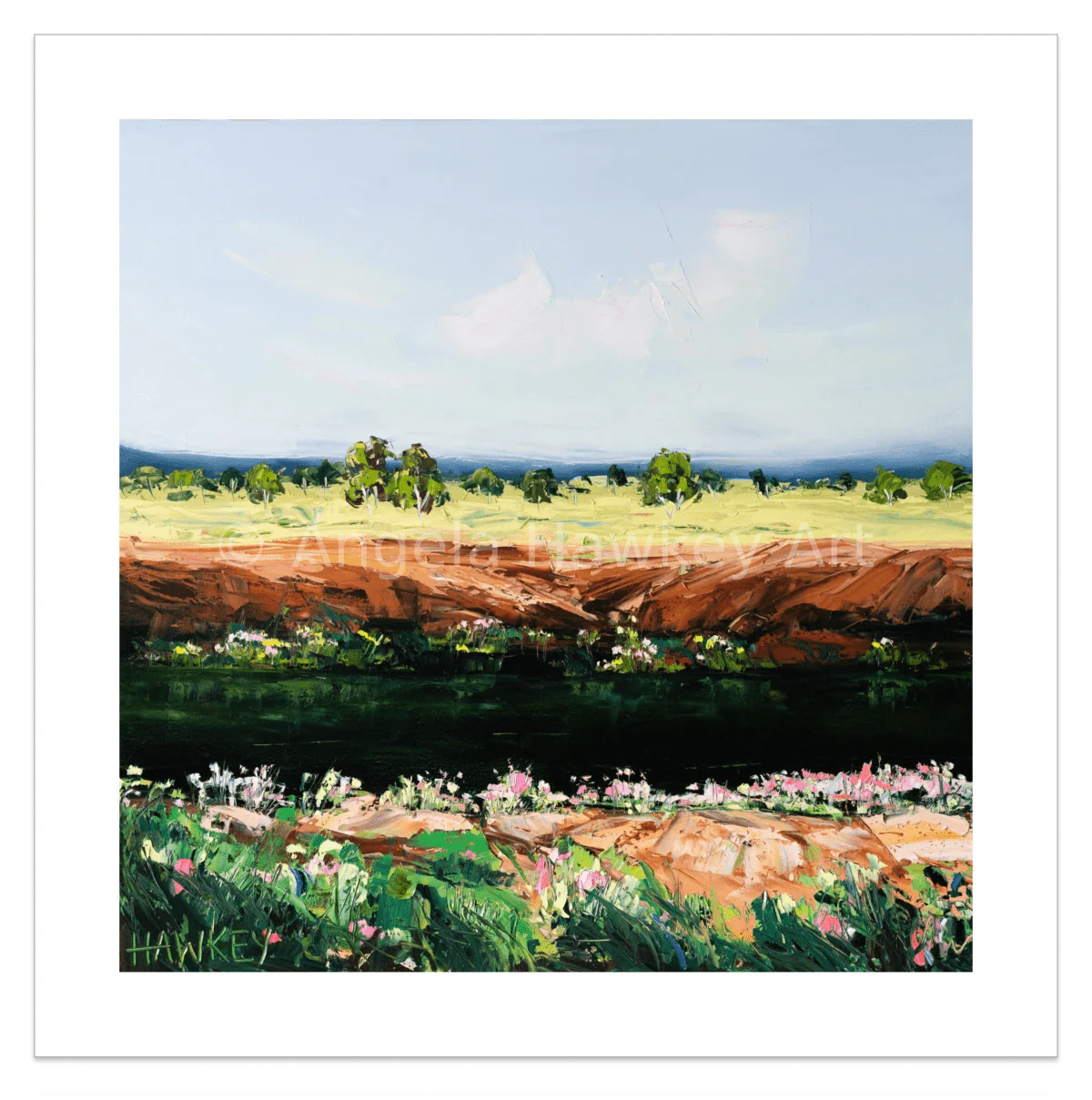 Rivers Edge - Fine Art Print - Gold Coast Gallery Of ArtAngela Hawkey