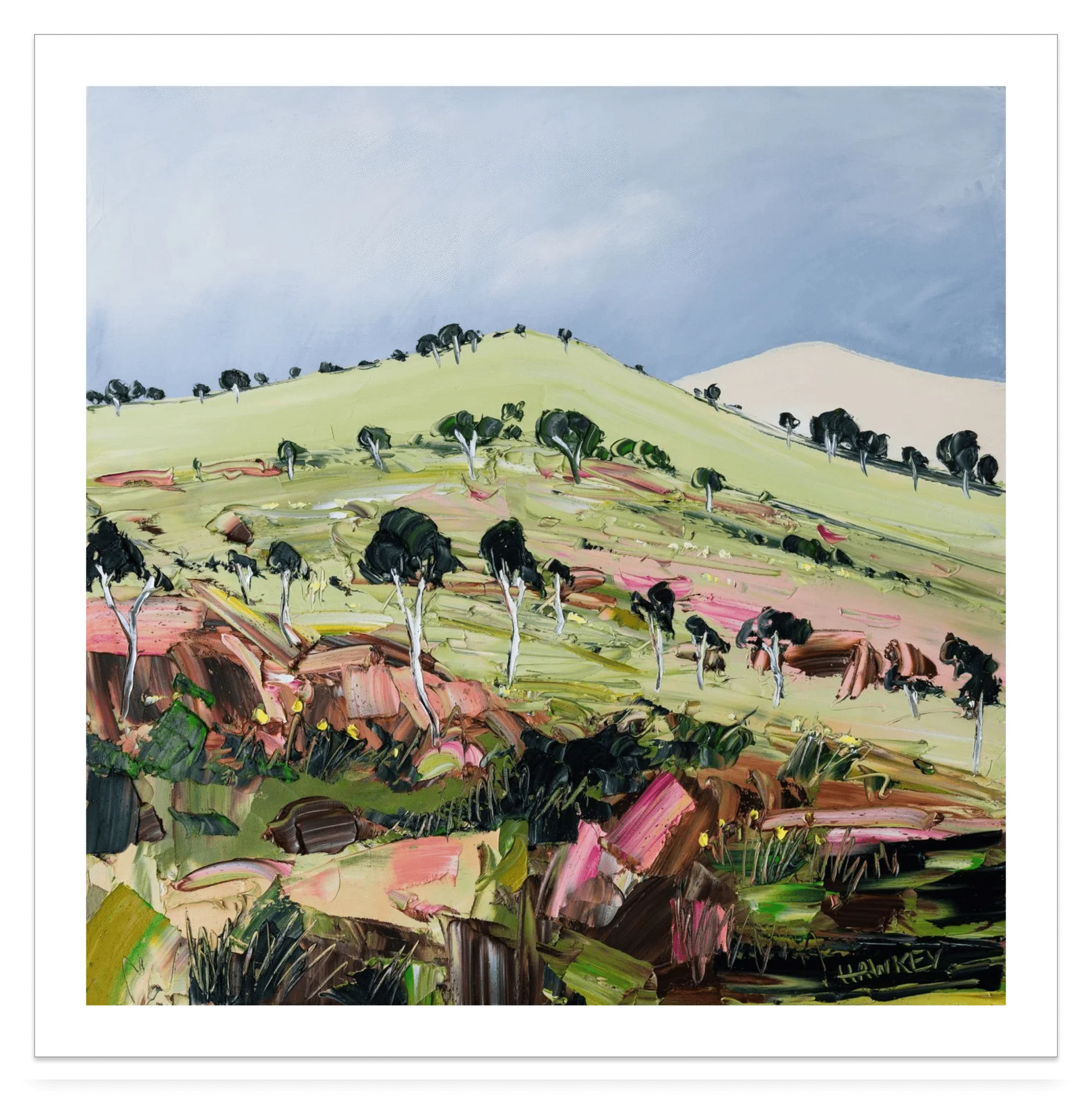 Rocky Hill - Fine Art Print - Gold Coast Gallery Of ArtAngela Hawkey