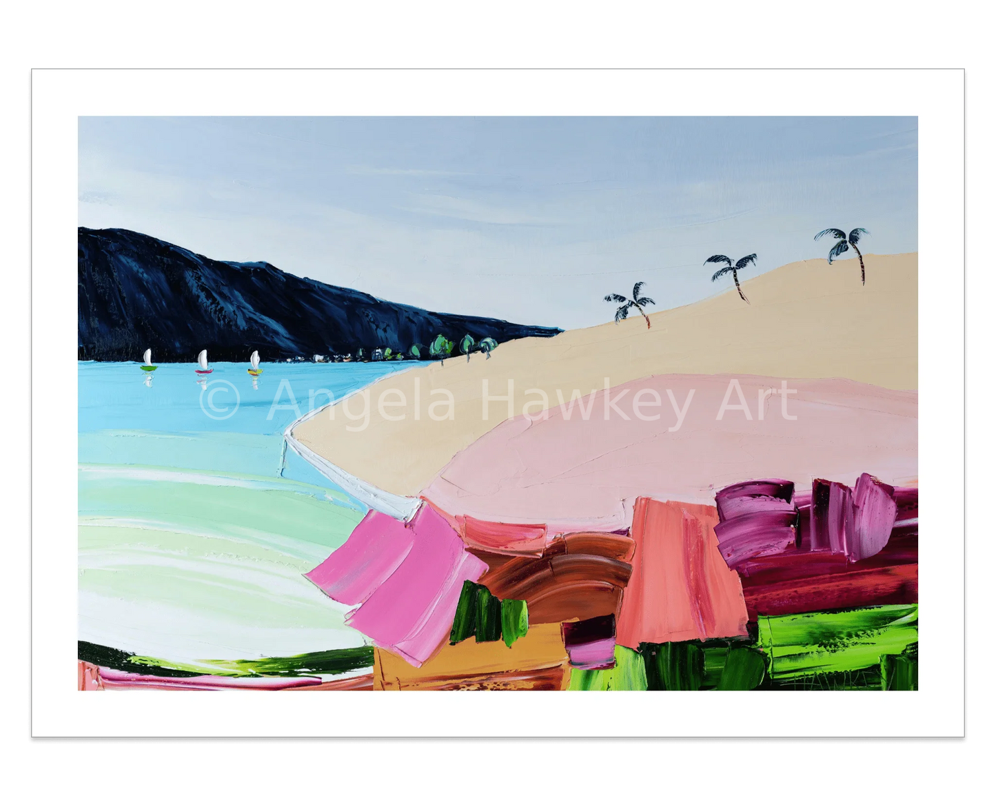 Sandy Point 3 - Fine Art Print - Gold Coast Gallery Of ArtAngela Hawkey