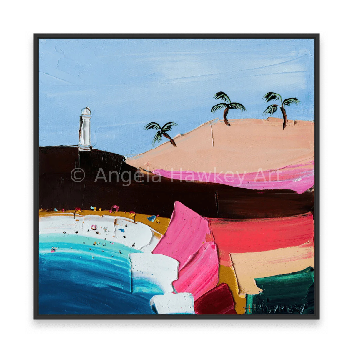 Sunday Swim 3 - Fine Art Print - Gold Coast Gallery Of ArtAngela Hawkey