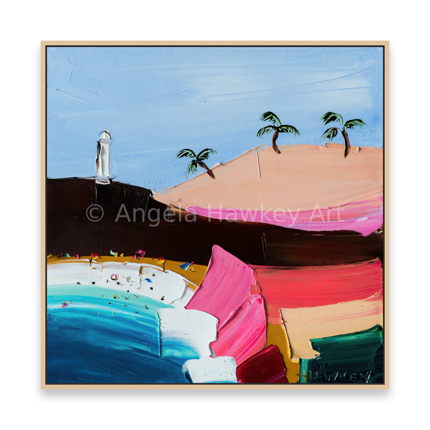 Sunday Swim 3 - Fine Art Print - Gold Coast Gallery Of ArtAngela Hawkey