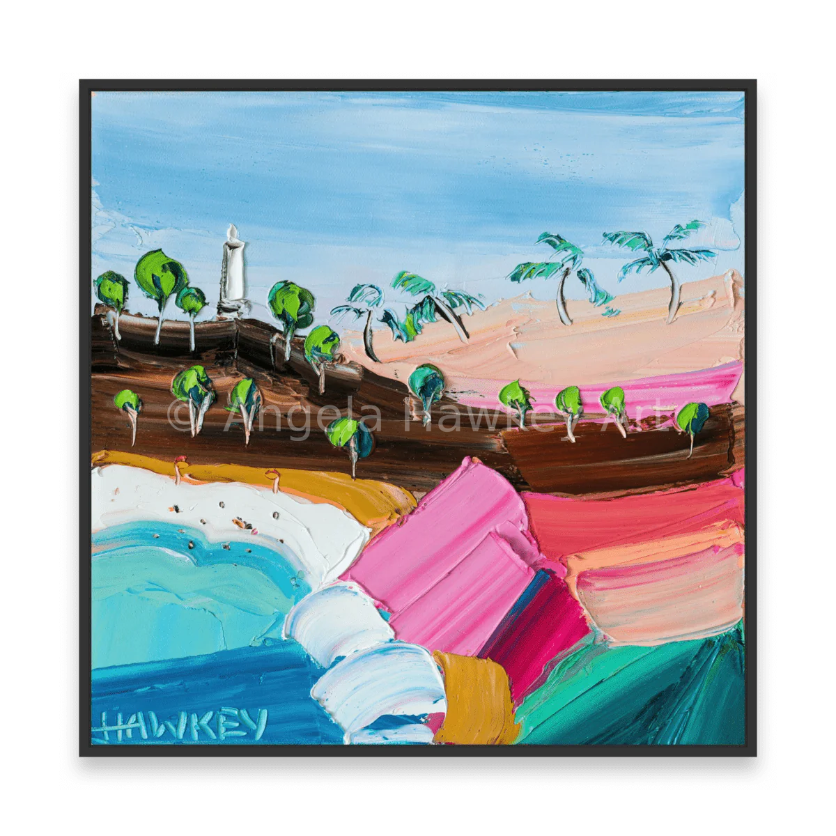 Sunday Swim - Fine Art Print - Gold Coast Gallery Of ArtAngela Hawkey