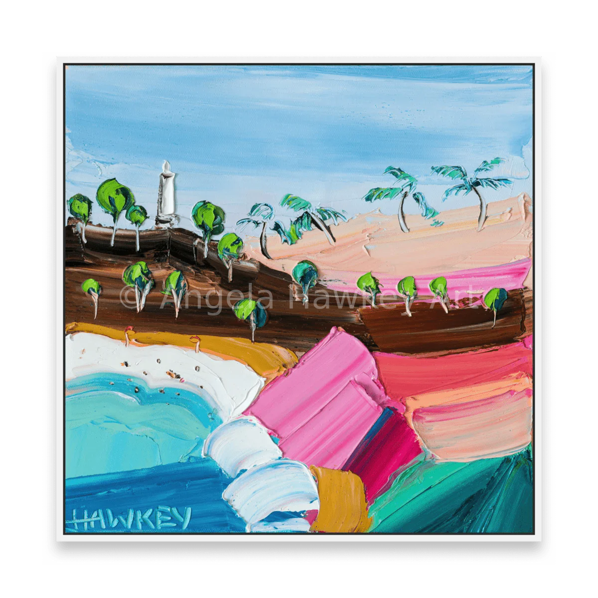 Sunday Swim - Fine Art Print - Gold Coast Gallery Of ArtAngela Hawkey