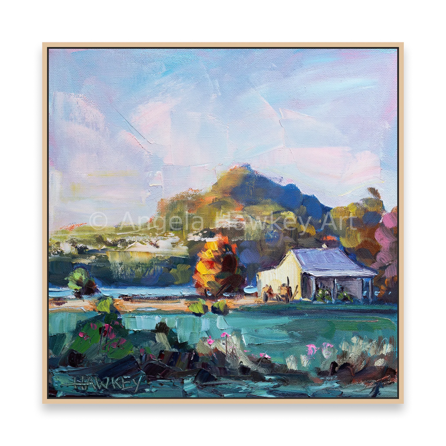 Sunlit House - Fine Art Print - Gold Coast Gallery Of ArtAngela Hawkey