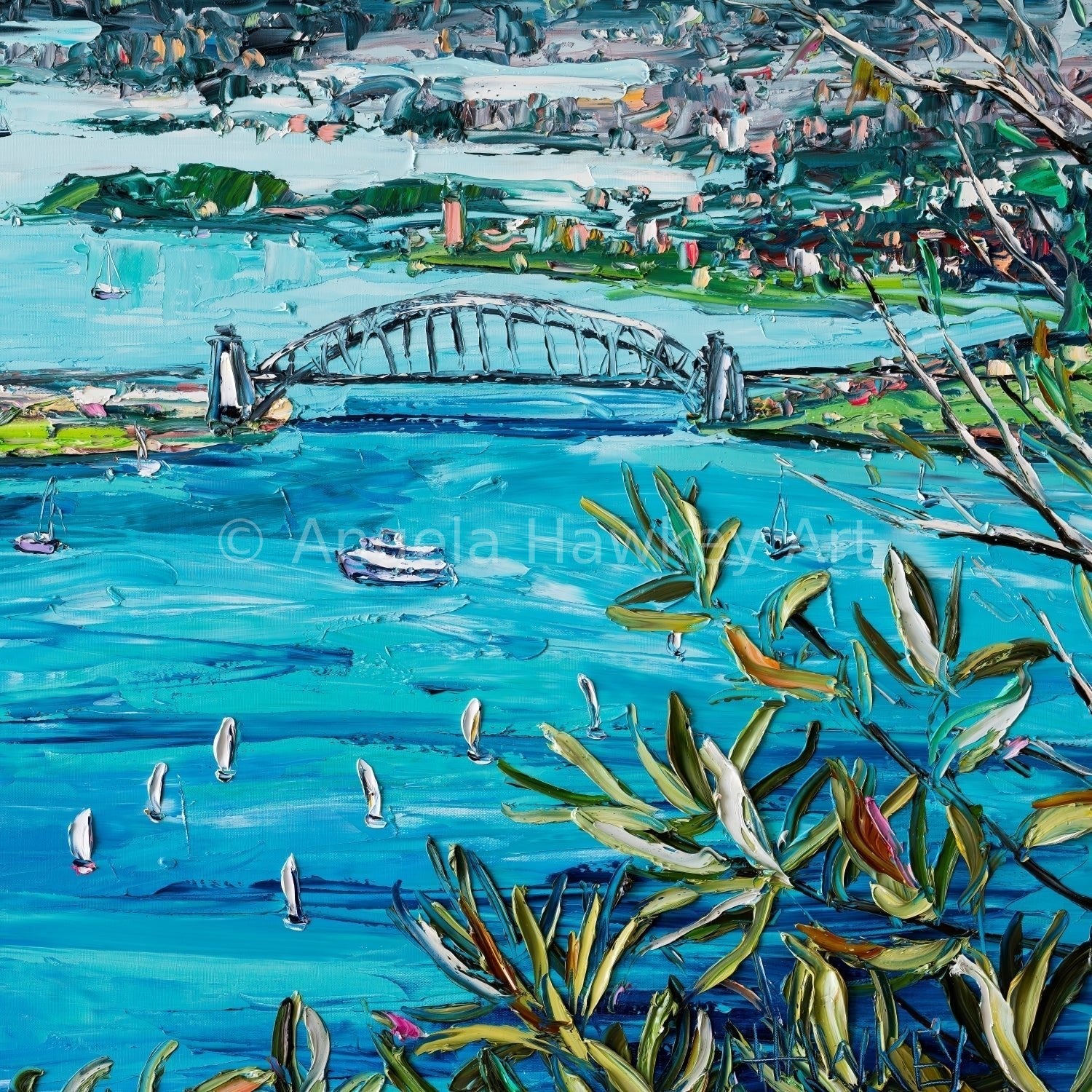 Sydney Harbour 4 - Fine Art Print - Gold Coast Gallery Of ArtAngela Hawkey