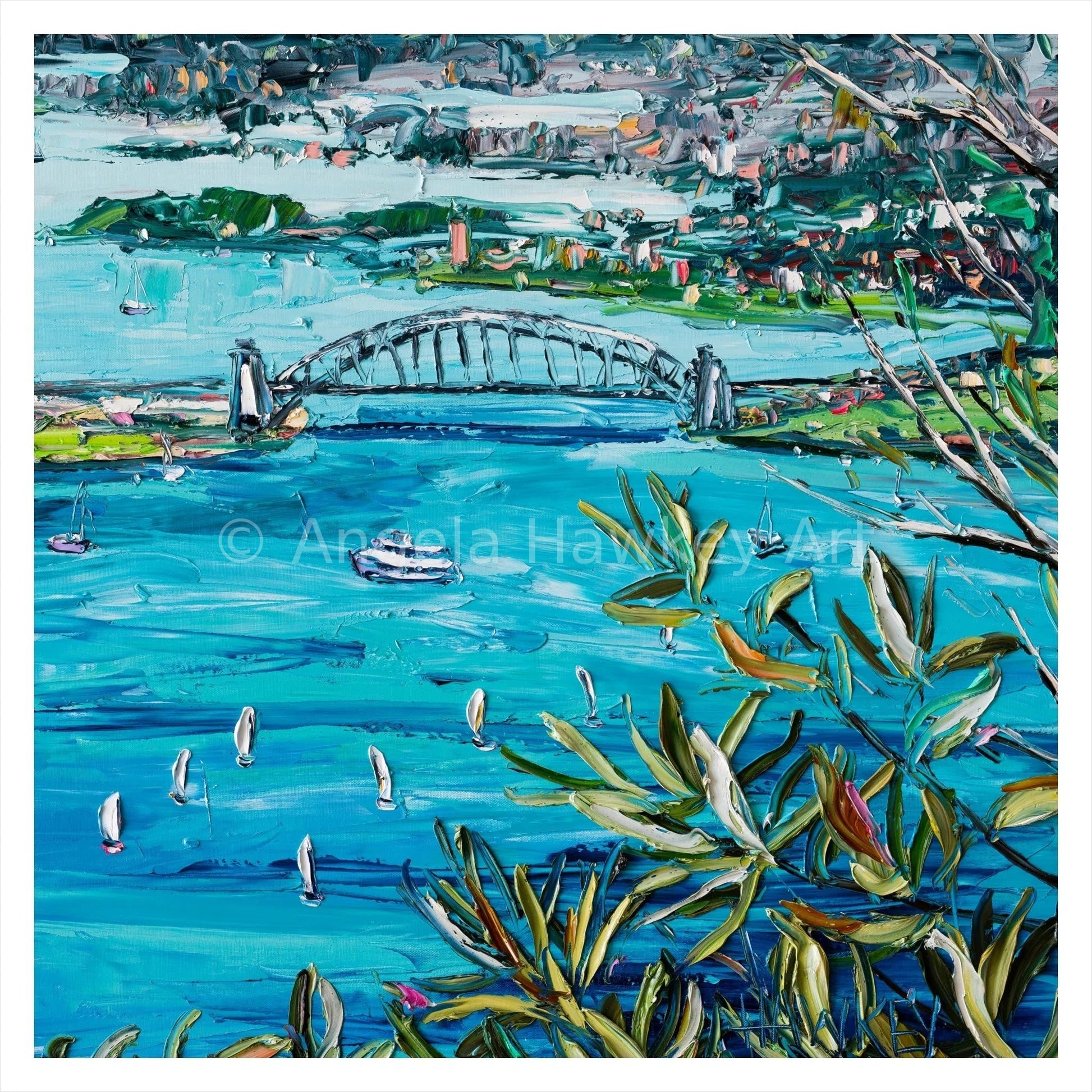 Sydney Harbour 4 - Fine Art Print - Gold Coast Gallery Of ArtAngela Hawkey