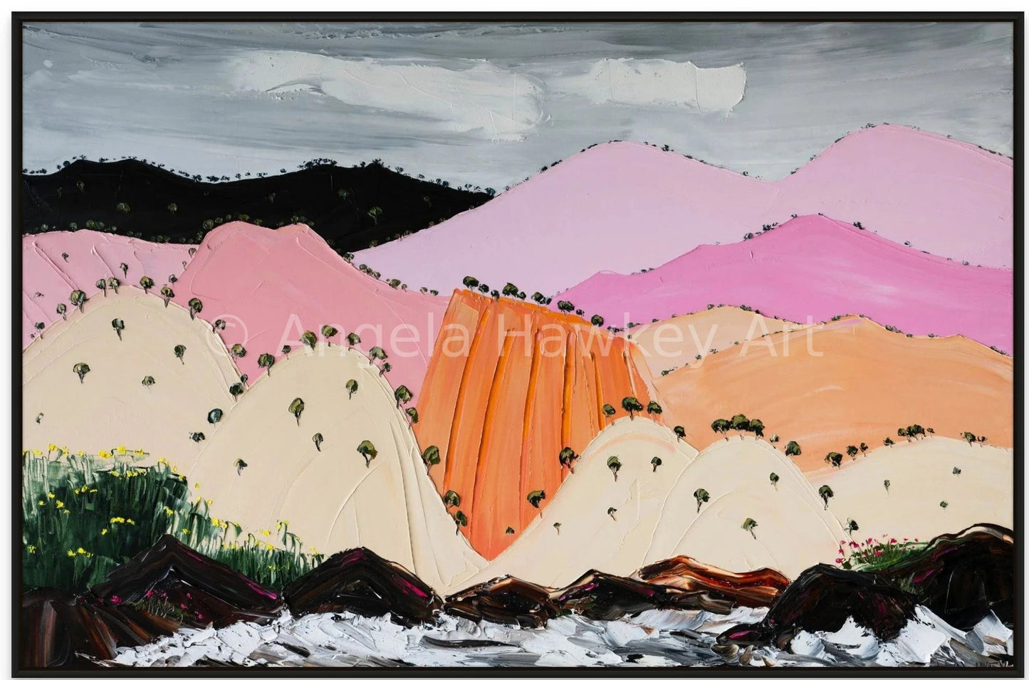 Turbulent Seas 2 - Fine Art Print - Gold Coast Gallery Of ArtAngela Hawkey