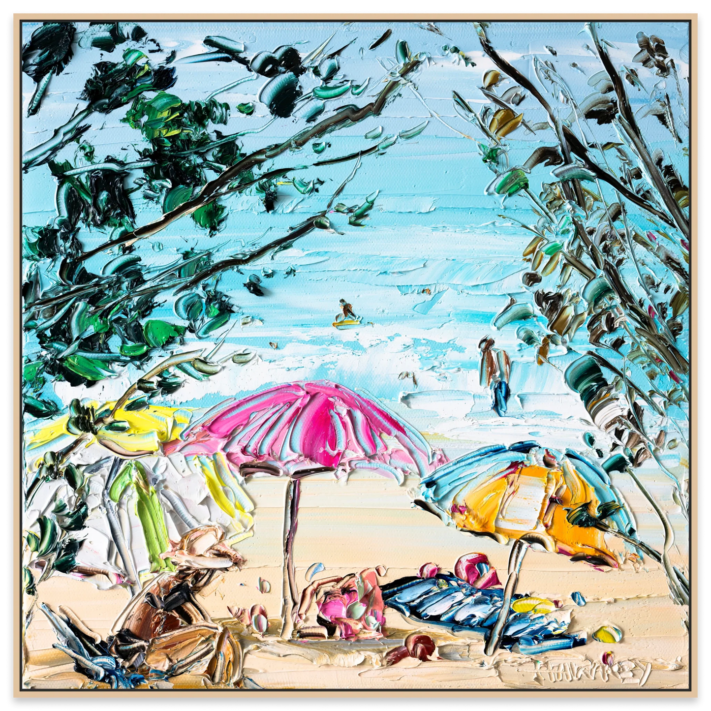 Under The Umbrella - Fine Art Print - Gold Coast Gallery Of ArtAngela Hawkey