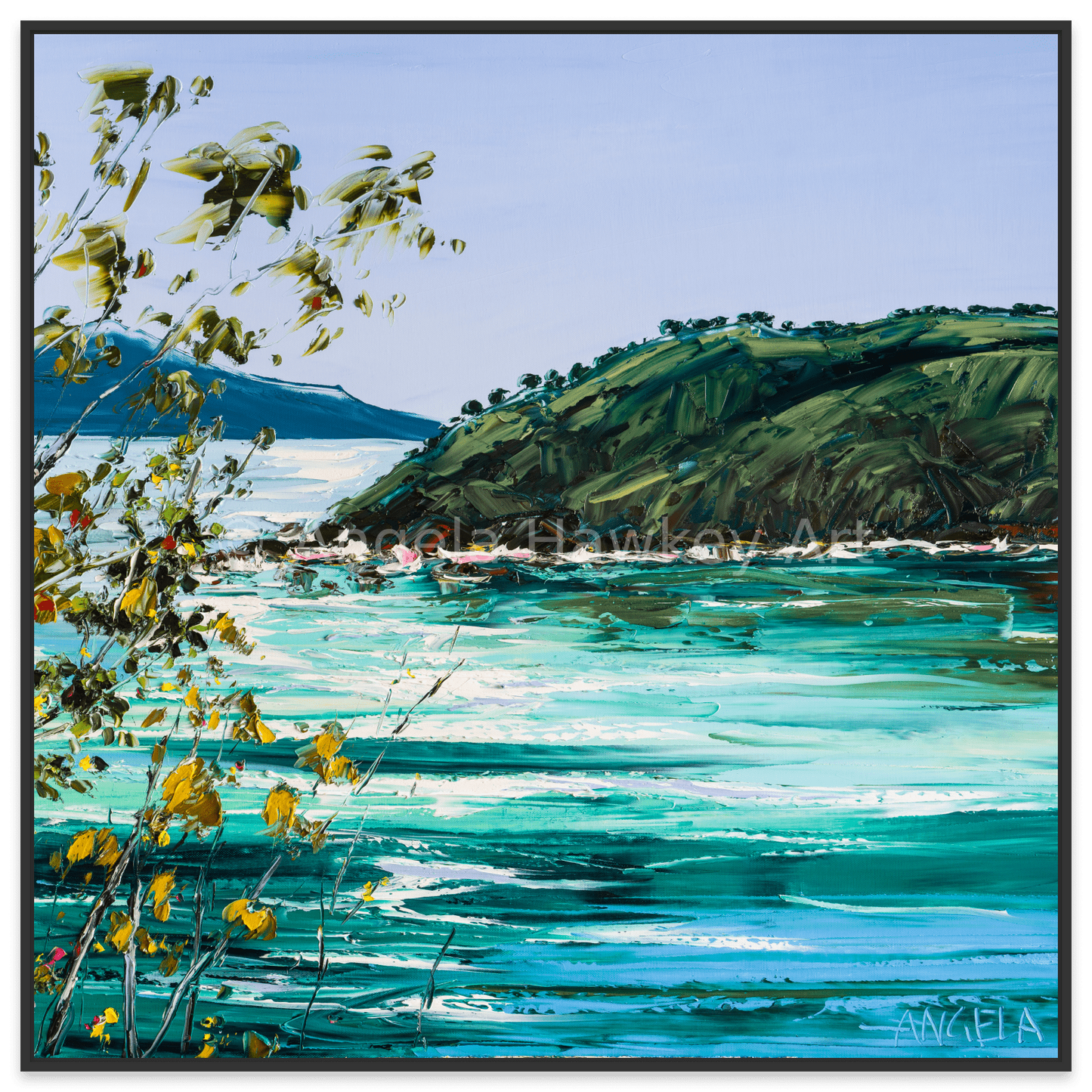 Viridian Seas 2 - Fine Art Print - Gold Coast Gallery Of ArtAngela Hawkey