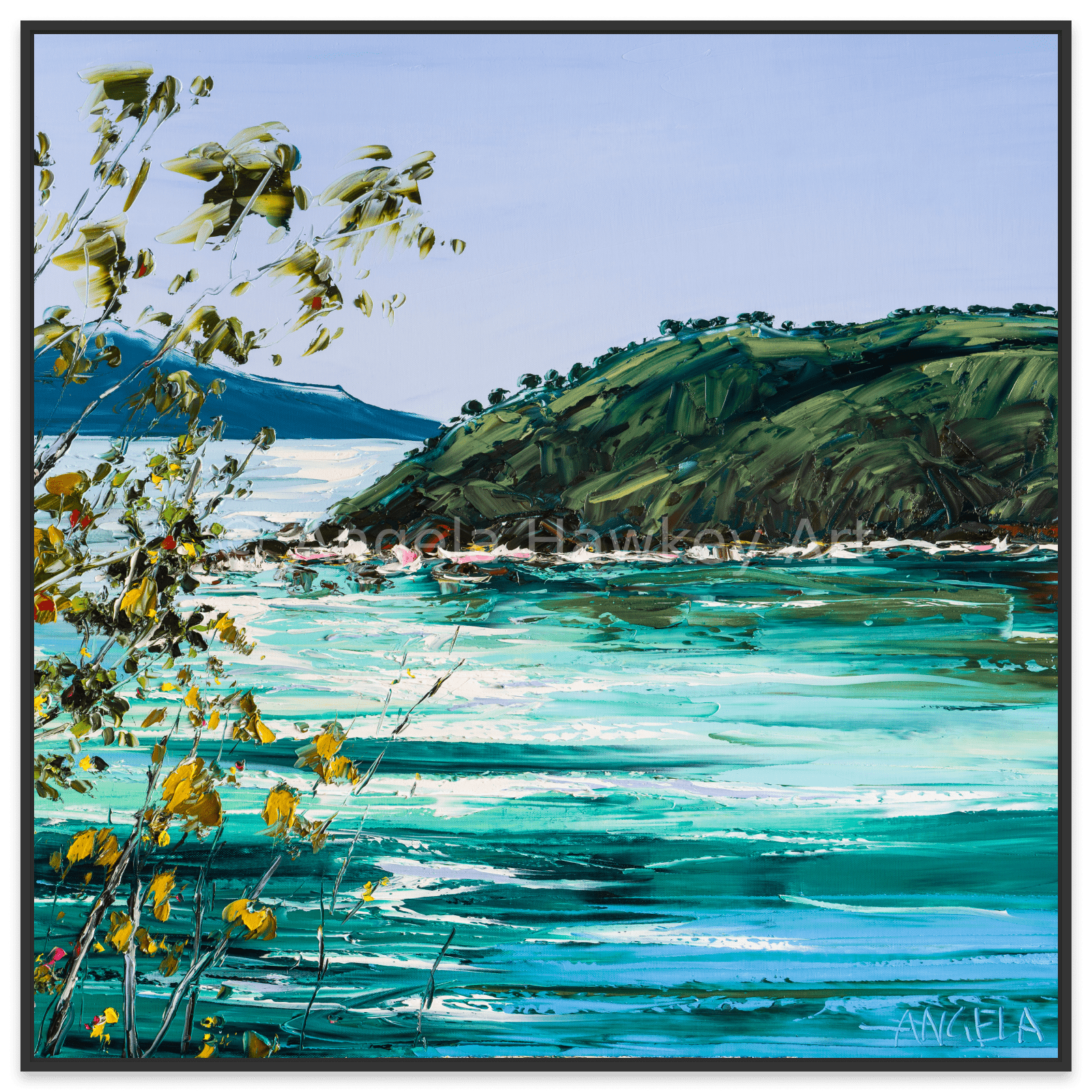Viridian Seas 2 - Fine Art Print - Gold Coast Gallery Of ArtAngela Hawkey