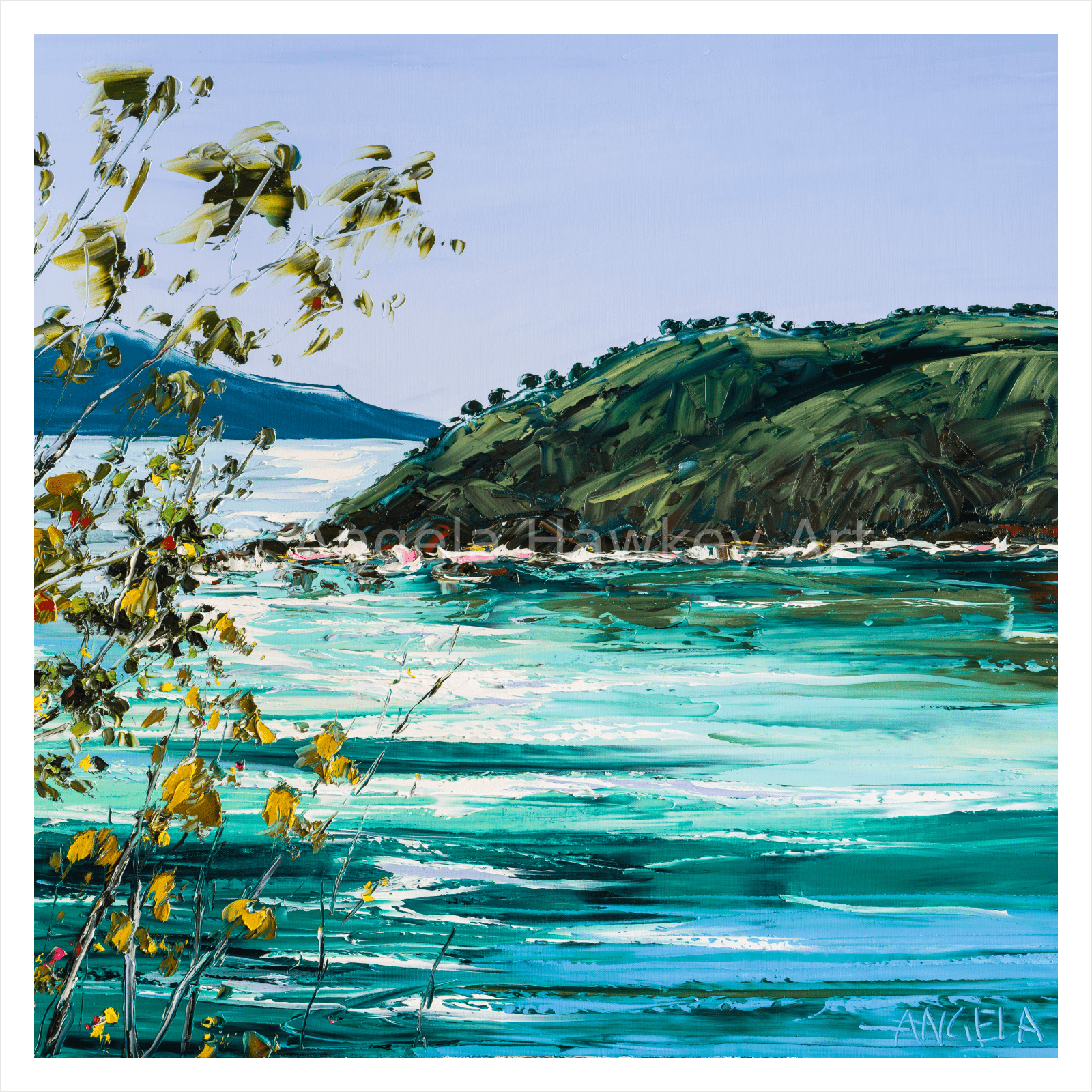 Viridian Seas 2 - Fine Art Print - Gold Coast Gallery Of ArtAngela Hawkey