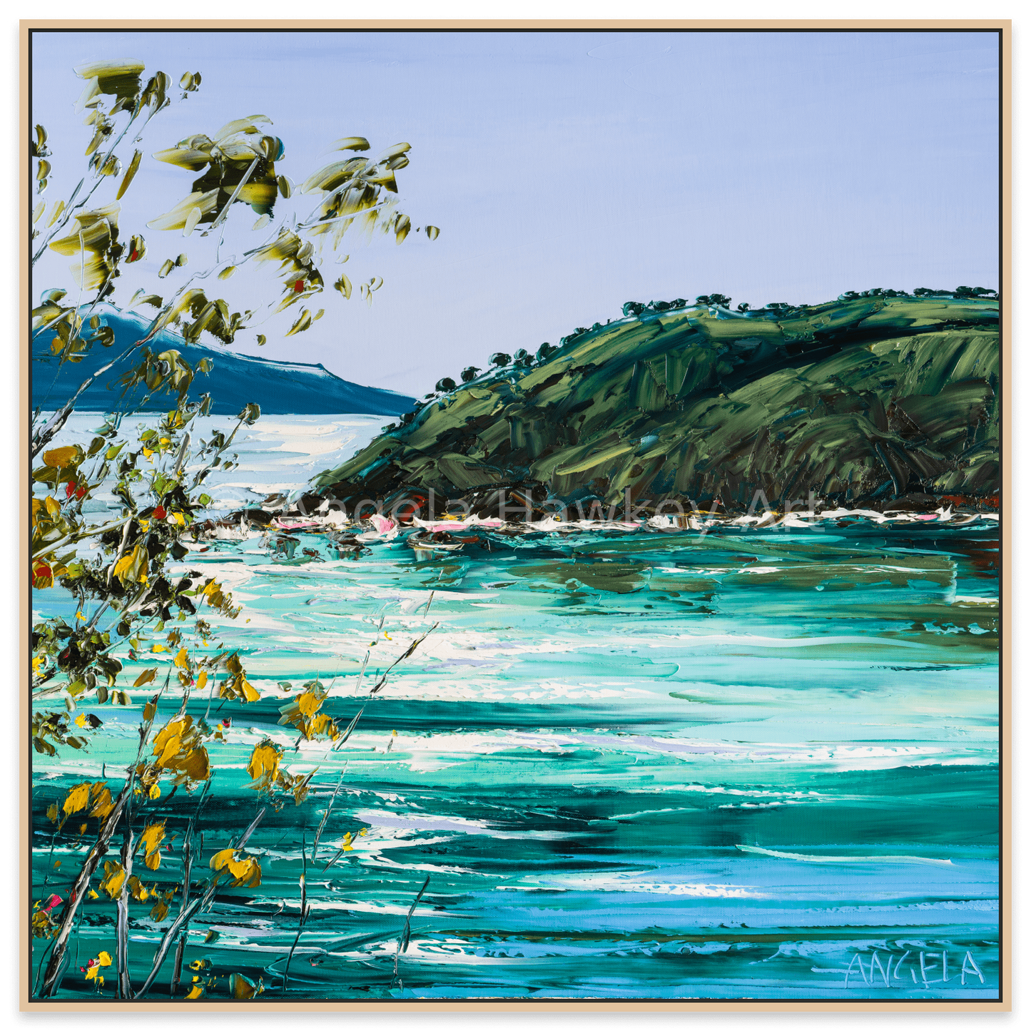 Viridian Seas 2 - Fine Art Print - Gold Coast Gallery Of ArtAngela Hawkey