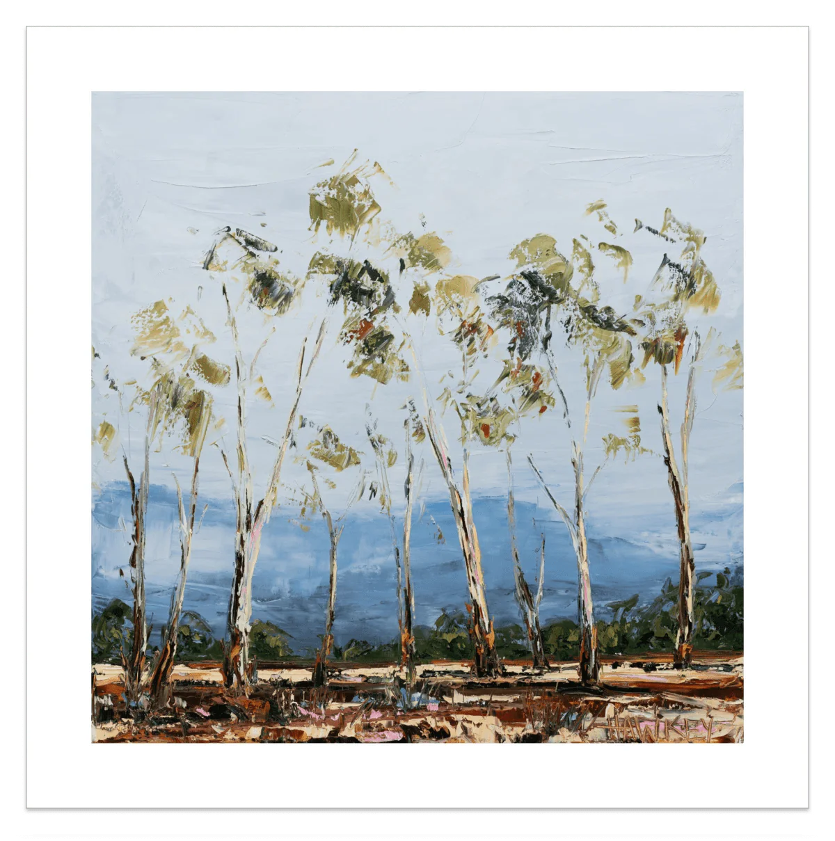 Whispering Gums - Fine Art Print - Gold Coast Gallery Of ArtAngela Hawkey