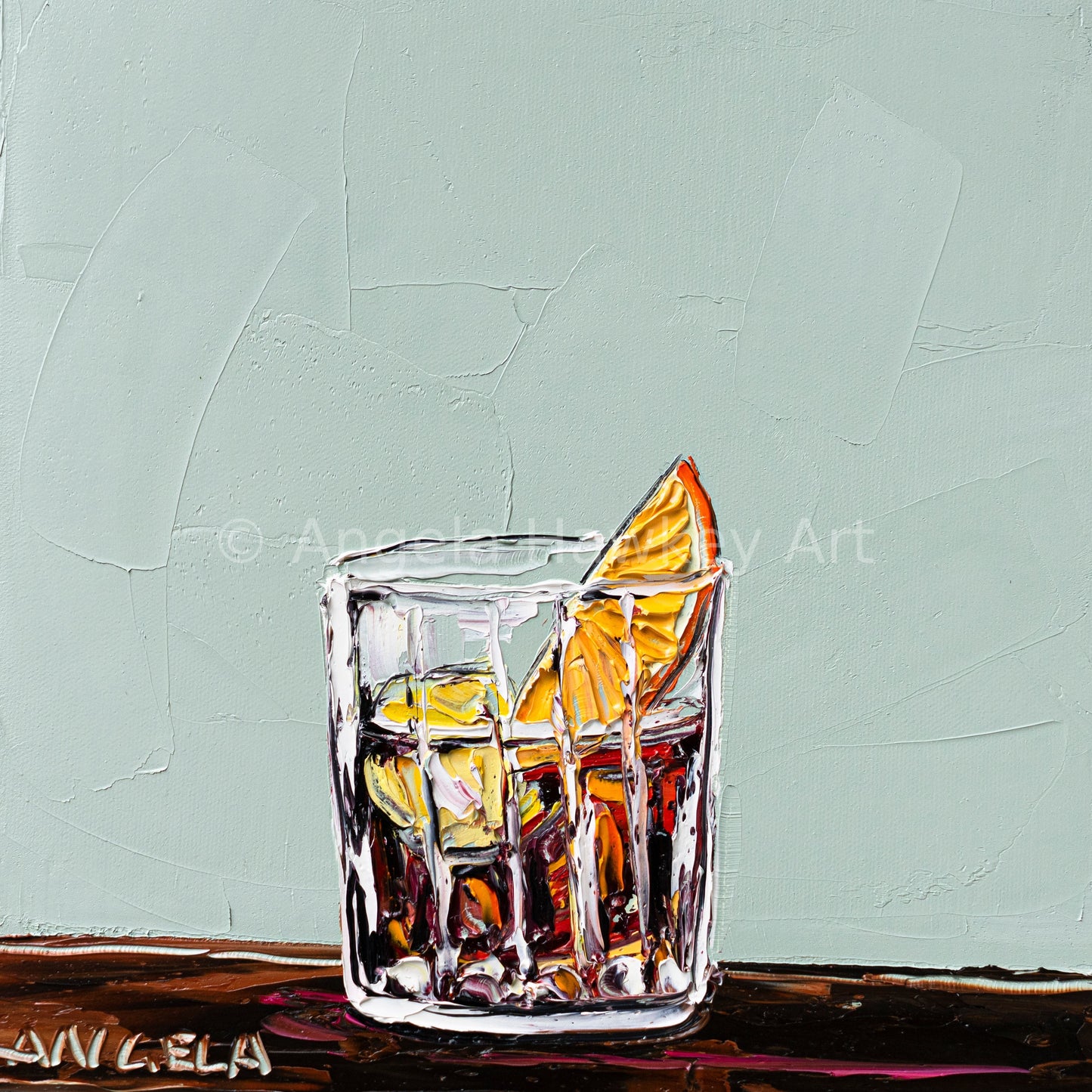 Negoni On Sage - Fine Art Print